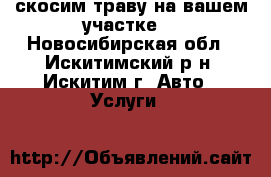 скосим траву на вашем участке. - Новосибирская обл., Искитимский р-н, Искитим г. Авто » Услуги   